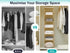 Closet 6-Shelf Closet YOUDENOVA Hanging Organizer, Hanging Shelves, Beige