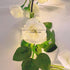 20 6FT Fielegen LED Rose Flower String Lights with Timer, Artificial Flower Garland with Lights Hanging Floral Garland