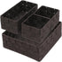 Drawer Organizer Bins, Set of 4 Woven Storage Stackable Box for Organizing Drawers, Shelves, Cabinets, and Dressers