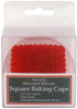 Kitchen Supply Square Silicone Baking Cups, Set of 6