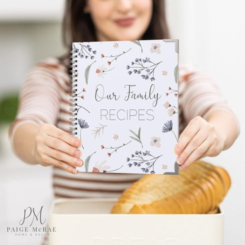 Blank Recipe Book To Write In Your Own Recipes - Family Recipe Journal to Create Your Own Cookbook - 100 Page Empty