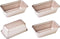 Mini Loaf Pan Set - 4Pcs 5.5-Inch Non-Stick Rectangle Bakeware for Oven and Instant Pot Baking (Champagne Gold)