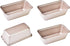 Mini Loaf Pan Set - 4Pcs 5.5-Inch Non-Stick Rectangle Bakeware for Oven and Instant Pot Baking (Champagne Gold)