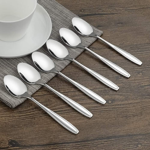 Stainless Steel Tea Spoons, 5.9 Inch Small Dessert Spoons, 12 Pieces