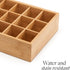 GOBAM Bamboo Closet Drawer Divider - Storage Organizer with 15 Compartments for Belts, Ties, Jewelry
