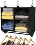ClosetMaid 4-Shelf Closet Fabric Hanging Organizer with Garment Rod for Shirts, Sweaters, Pants, Hats, Shoes, Purses