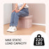16.1"x12.2"x12.2" PINPLUS Storage Ottoman Boulce Tufted Oval Small Ottomans for Living Room Foot Rest with Storage