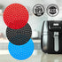 Reusable Air Fryer Liners 3 Pack - 8" Round Silicone Liners for 5-7QT Fryers, Easy to Clean Non-Stick Parchment Paper