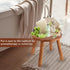 zaowofires Stool10''H,Plant BathroomBedroomLivingroom 10inch) Round Solid Wooden Step Stool Garden Stool Wood Legs