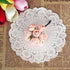 DECORA 180 Pieces White Round Paper Lace Doilies for Birthday Party and Wedding Decoration, 3.5inch to 5.5inch
