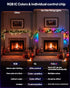 65.6Ft, 16M Super RGB Smart Star Fairy Lights Color Changing String Lights with Remote & APP Control, Music Sync
