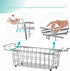 17.5"~20.4", 2 pack SANNO Chest Freezer Baskets, Stainless Steel Storage Organizer Bins with Sturdy Handles for Chest