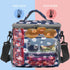 FlowFly Insulated Reusable Lunch Bag, Large Lunch Box for Women and Men, Daisy with Adjustable Shoulder Strap