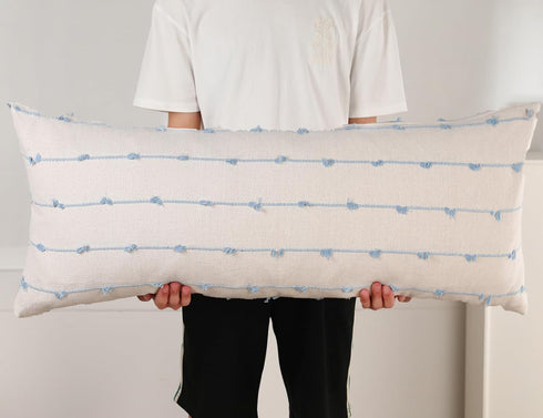 NUYECY Extra Long Body Pillow case 20 x 54 Inch,Striped Pattern Boho