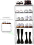 Closet (3-Tier, Jucaifu Stackable Small Shoe Rack, Entryway, Hallway and Space Saving Storage and Organization White)
