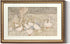 ARPEOTCY Vintage Gold Framed Large Wall Art, Farmhouse Nursery Duck Paintings, Canvas