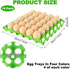 16 30 4 PCS Plastic Egg Tray Cell Egg Flats Crates Stackable Egg Cartons Reusable Carton, Hold Multiple Eggs, Great