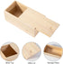 Unfinished Wooden Storage Box with Sliding Lid, Rustic Keepsake Box 7.8'' x 3.9'' x 3.1'' for Art Hobbies, DIY Lovers,
