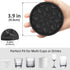 Set 6 HFHOME Silicone Coasters for Drinks - Pcs Cup Mat for Coffee Table, Desk, Bar - Home Decor Tabletop Protection