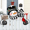 Winter Snowman Cardinal Fence Peeker Yard Garden Signs Let It Snow Red Bird Tree Topper Ornaments