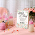 20 1 TrelaCo Bottle Chug Baby Shower Game Pcs Baby Bottles Shower Favor with Flowers Theme Sign for Gender Reveal Party