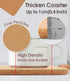 Cork Trivet, 4 Pcs High Density Thick Square Cork Hot Pads for Table & Countertop, 8 Inch Heat Resistant