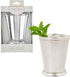 Twine Mint Julep Cup, Set of 1, 12 oz, Real Brass with Sterling Silver Plating Derby Cocktail Tumbler