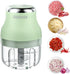 Electric Garlic Chopper, 250ML Mini Portable Veggie Chopper, Wireless Food Processor for Garlic, Onion, Green