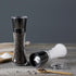 VEVOK CHEF Salt and Pepper Grinder Set Stainless Steel Black Mill with Adjustable Coarseness Spice Grinder