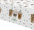 APOWBLS 3 Pack 55in 86in Coffee Party Decorations Tablecloth for Birthday Baby Shower, Disposable Latte Fun Coffee