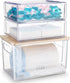 3Pcs Extra Large Laundry Room Organization and Storage, Stackable Storage Drawers, Trash