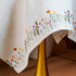 Country (43 43 Inch, ARTABLE Lace Tablecloth - Linen Color Embroidery Farm Elegant Coffee & Dining Tablecloth x