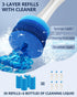 Set, 8 1 8 6 Electric Toilet Brush and Holder Leebein in Electric Toilet Bowl Cleaning Kit with Replaceable Brushes
