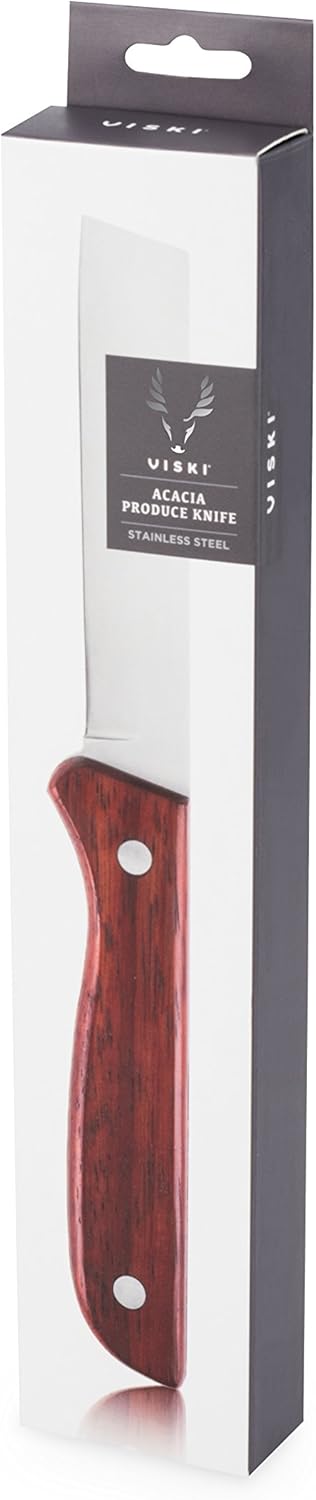 Viski Professional Acacia Produce Knife