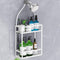 Meangood Shower Caddy 10.4" x 4.5" x 22.04", Hanging Organizer Over Shower Head for Shampoo, Conditioner with Hooks