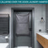 Hanging Laundry Hamper, Over the Door Laundry Bag with Hooks, 36x22 Inch Pop Grey Collector