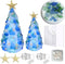WECKLOM Christmas Tree DIY Kit Sea Glass Pieces for DIY Crafts Christmas Craft