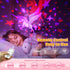 Kids Night Light Projector, 90 Lights 360° Silent Rechargeable Star Light, Dimmable Unicorn Night Light with Timer