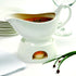 Norpro Porcelain Gravy Sauce Boat with Stand and Candle