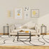 4 15.75 11.81 20.87 Inches, Garden you Glass Side Table, Rectangle End Table with Metal Frame, Modern Bedside Table
