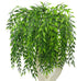CATTREE Artificial Weeping Willow, Plastic Plants Greenery Leaves, Fake Hanging Vine Faux Ivy Garland, 4 Pack