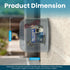 5.5" 6.5" 5.0" (Pack 2, Cold Front Product Metal Faucet Cover - Pet Proof Outdoor Faucet Covers - Hose Bib Covers
