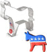 Ann Clark Cookie Cutters Democratic Donkey Cookie Cutter, 3.75", Made in USA