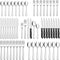 HIWARE 48-Piece Silverware Set with Steak Knives for 8, Stainless Steel Flatware for Home Kitchen