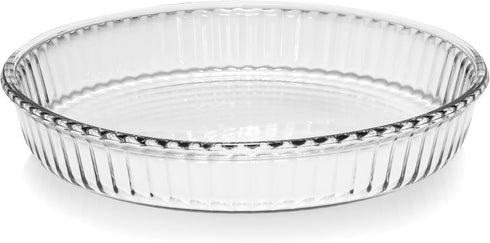 Red Co. Round Clear Glass Casserole Baking Dish, Oven Basics Bakeware, 1.8 Quart
