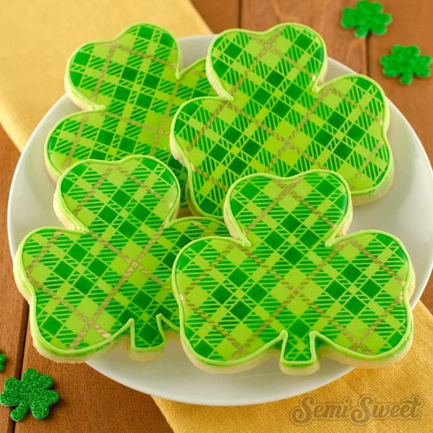 Clover Cookie Cutter Set - 4-Piece St. Patrick's Day Shamrock Metal Cookie Cutters, Irish Holiday Party Supplies,