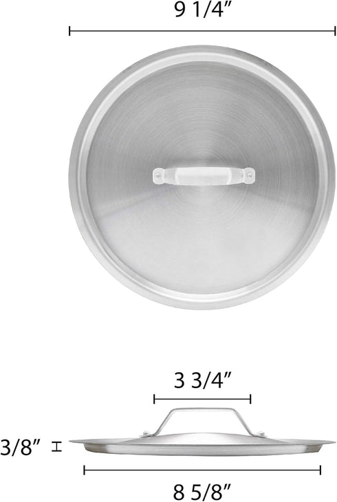 Thunder Group ALSKSS103 Sauce Pan Lid, 3-3/4 Qt, 9-1/4" Dia. X 3/8" Thickness