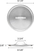 Thunder Group ALSKSS103 Sauce Pan Lid, 3-3/4 Qt, 9-1/4" Dia. X 3/8" Thickness