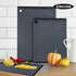 Plastic Cutting Boards for Kitchen, 3-Piece Large Set, Dishwasher Safe with Non-Slip Feet and Juice Grooves