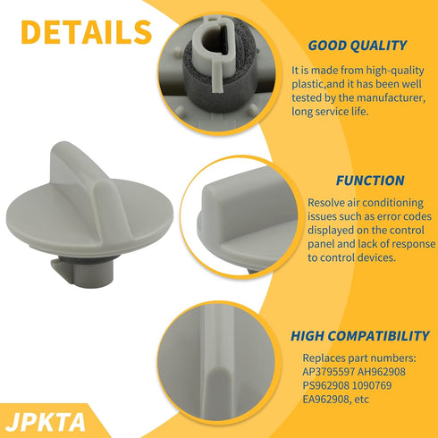 WP12X10002 Air Conditioner Control Knob for Some GE Room Window Air Conditioner - Replaces AP3795597 AH962908
